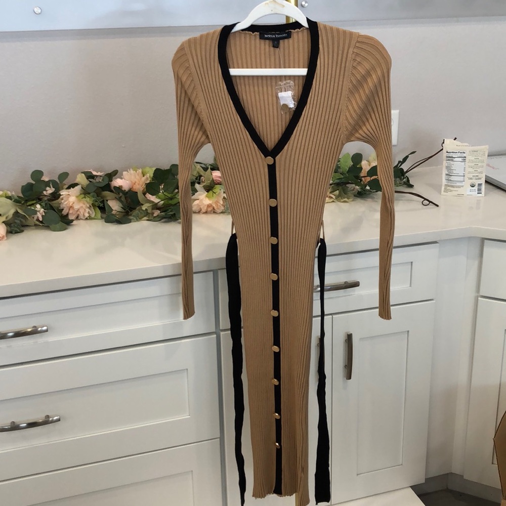 NEW Flying Tomato Ribbed Sweater Midi Dress